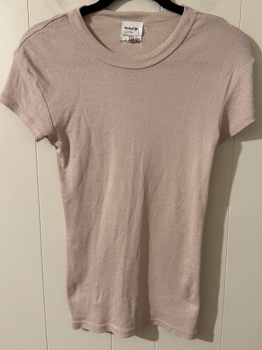 Michael Stars Anthropologie Short Sleeve Tee Beige, OS
